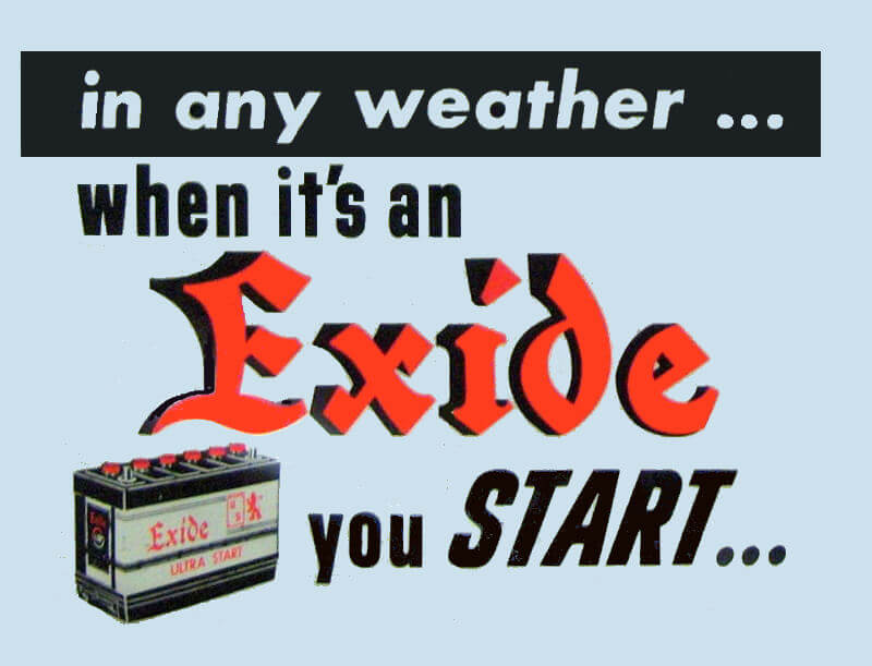 (image for) Exide Battery window sticker